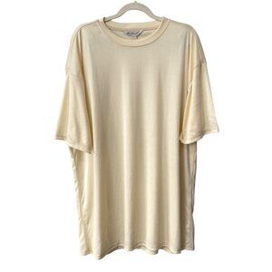 St. Patrick Short Sleeve Tunic T-Shirt Men 4XL Polyester Cream Casual Basic Tee